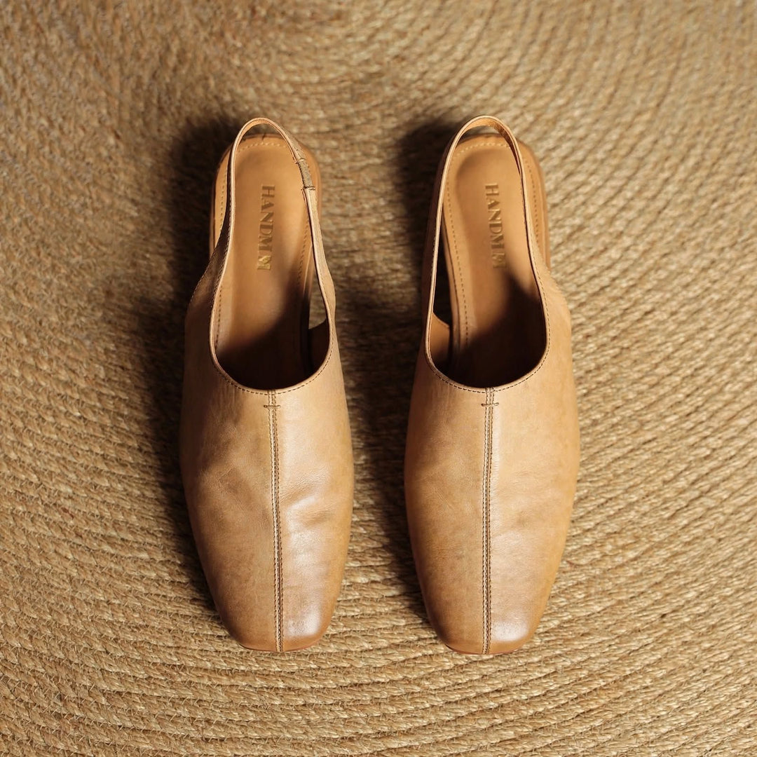 Elena Genuine Leather Slingbacks — photo 3