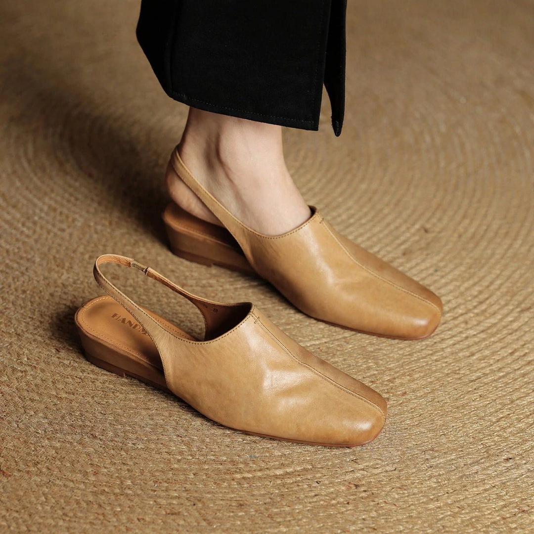 Elena Genuine Leather Slingbacks — photo 9