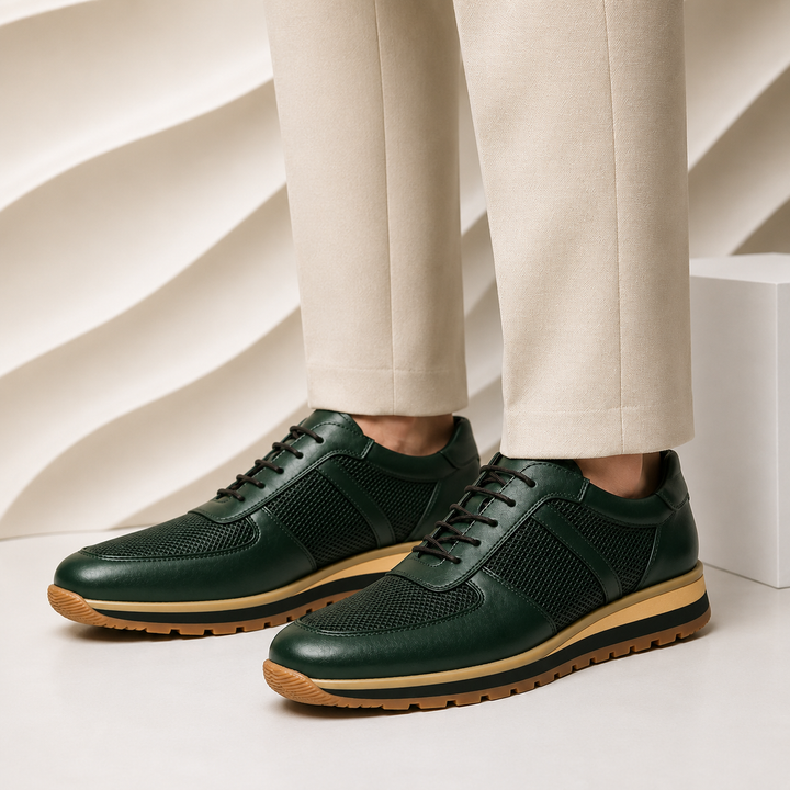 Lucavero Cowhide Leather Sneakers