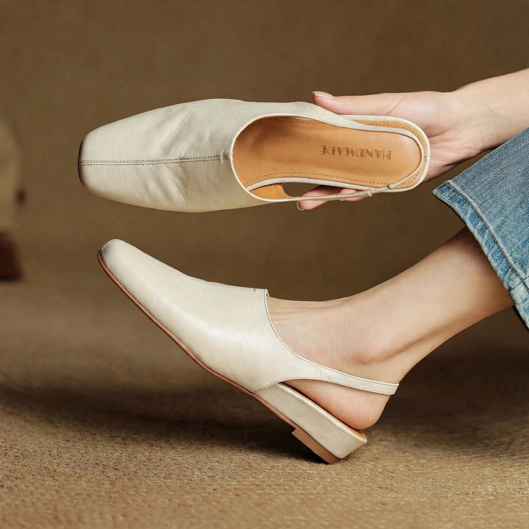 Elena Genuine Leather Slingbacks — photo 6