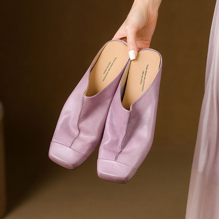 Charlotte Genuine Leather Mules — photo 6