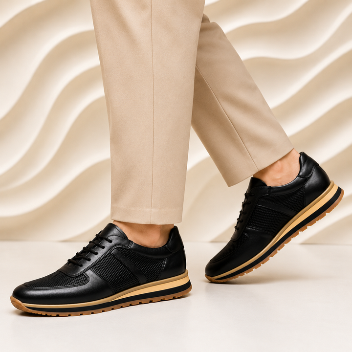 Lucavero Cowhide Leather Sneakers