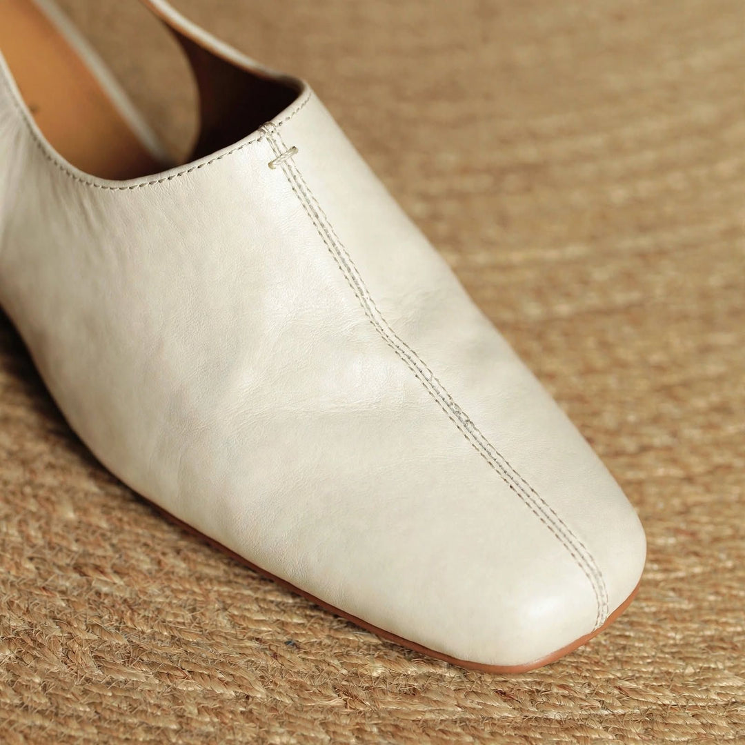 Elena Genuine Leather Slingbacks — photo 8