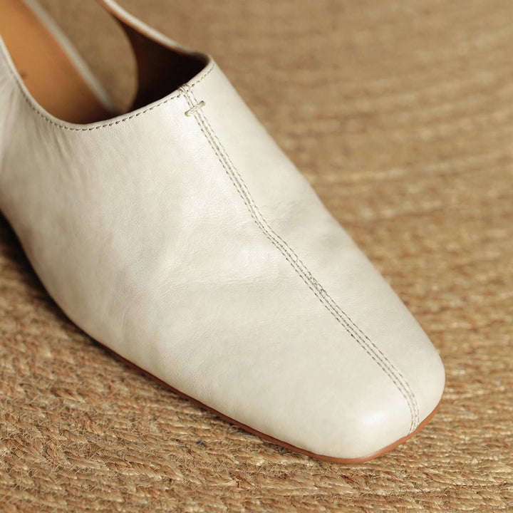 Elena Genuine Leather Slingbacks — photo 8