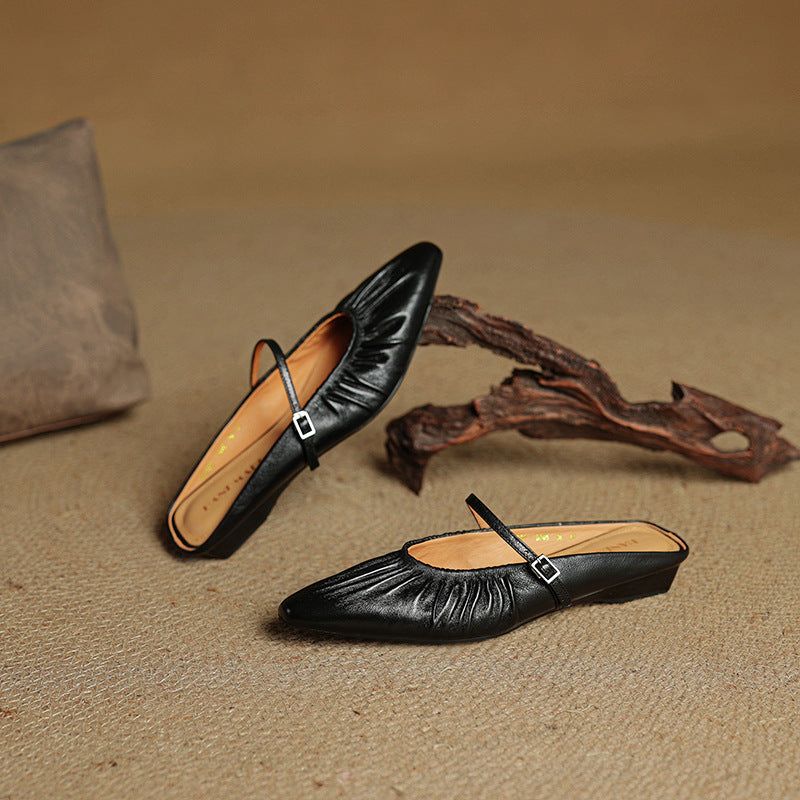 Naomi Genuine Leather Mules — photo 18