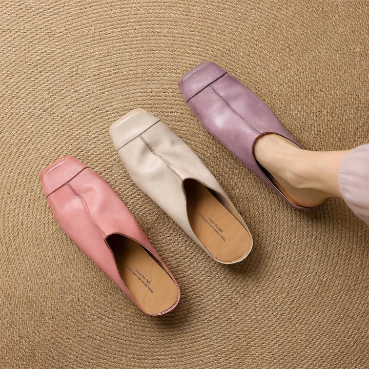 Charlotte Genuine Leather Mules — photo 12