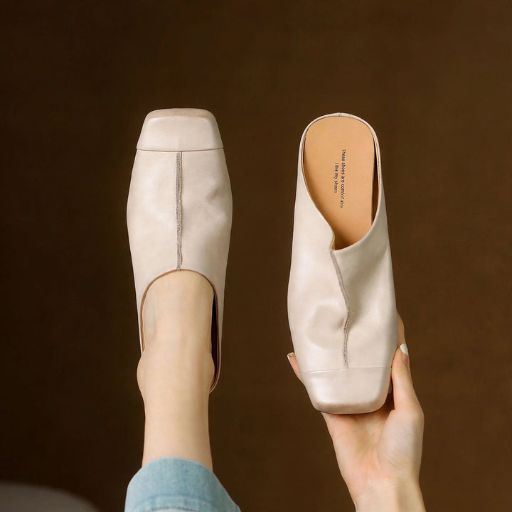 Charlotte Genuine Leather Mules — photo 10