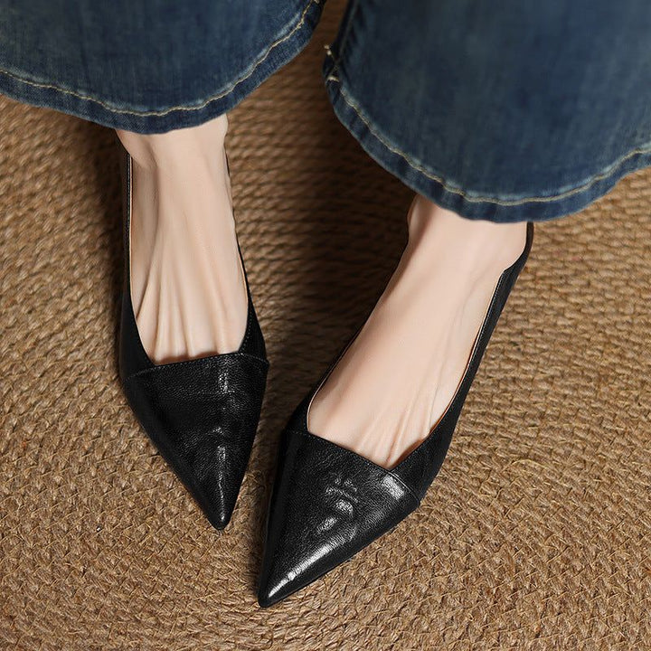 Nia Genuine Leather Heels — photo 18