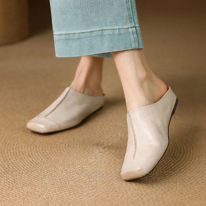 Charlotte Genuine Leather Mules — photo 8