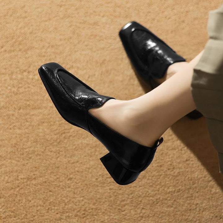 Mae Genuine Leather Heels