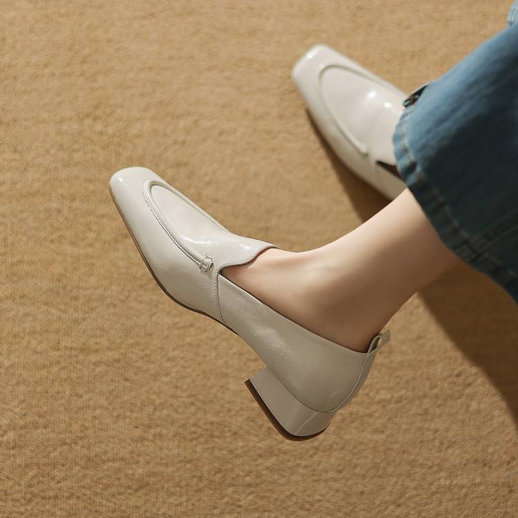 Mae Genuine Leather Heels
