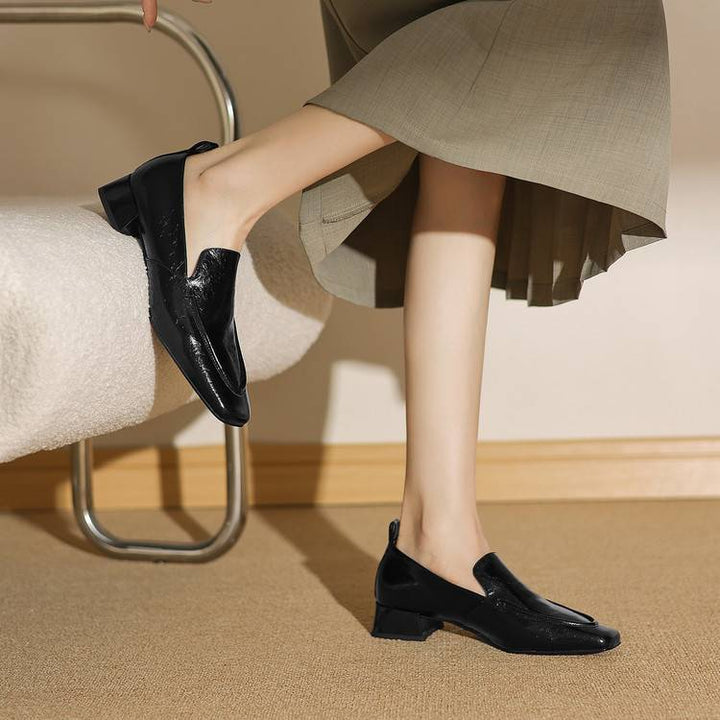 Mae Genuine Leather Heels