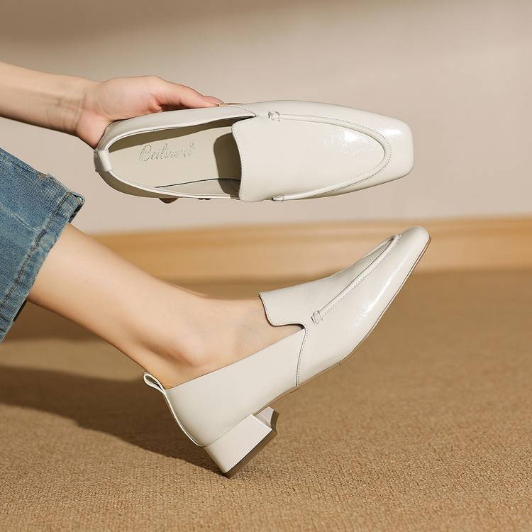 Mae Genuine Leather Heels