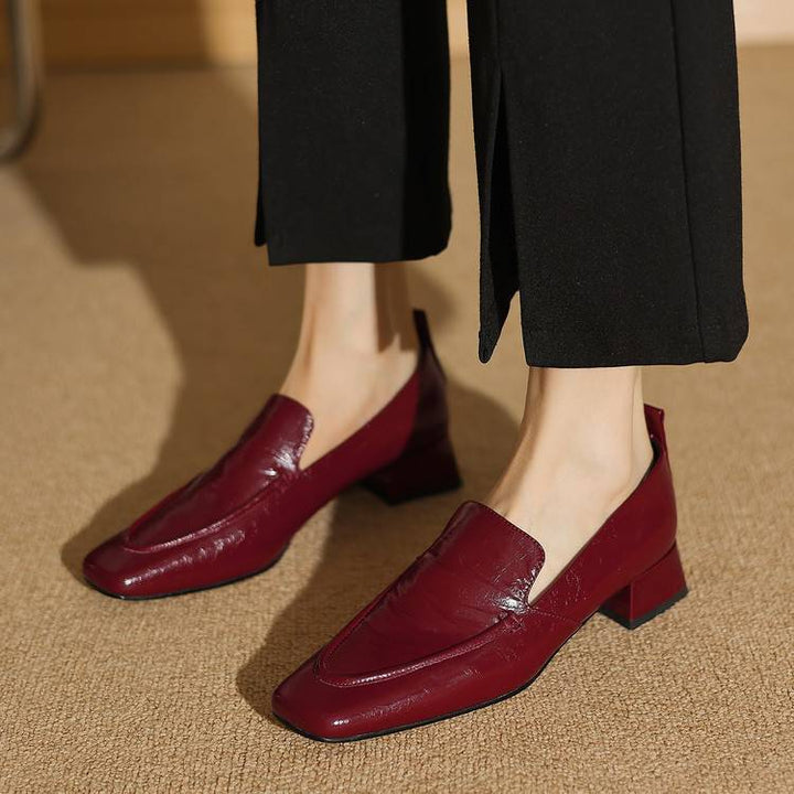 Mae Genuine Leather Heels
