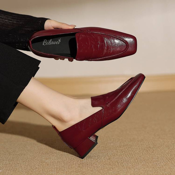 Mae Genuine Leather Heels