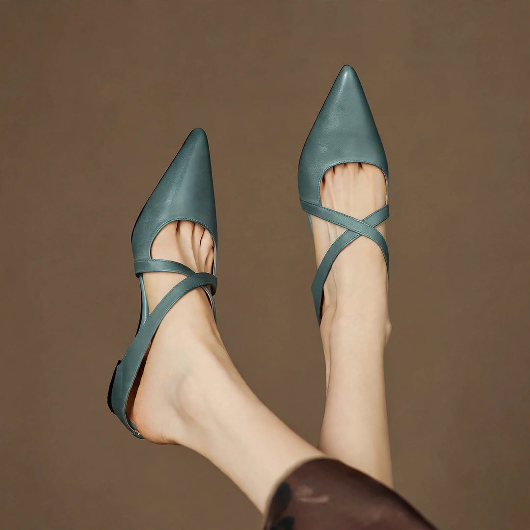 Vera Genuine Leather Mules