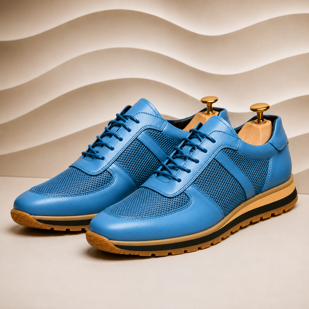 Lucavero Cowhide Leather Sneakers