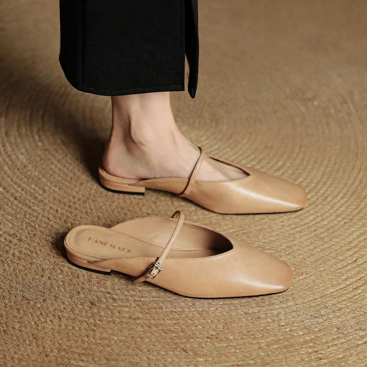 Lena Genuine Leather Mules