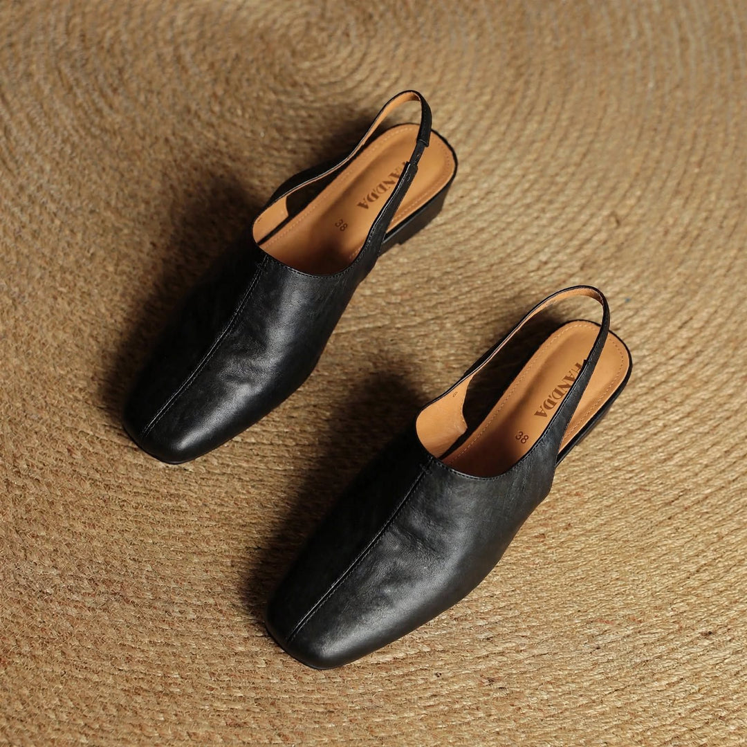 Elena Genuine Leather Slingbacks — photo 11