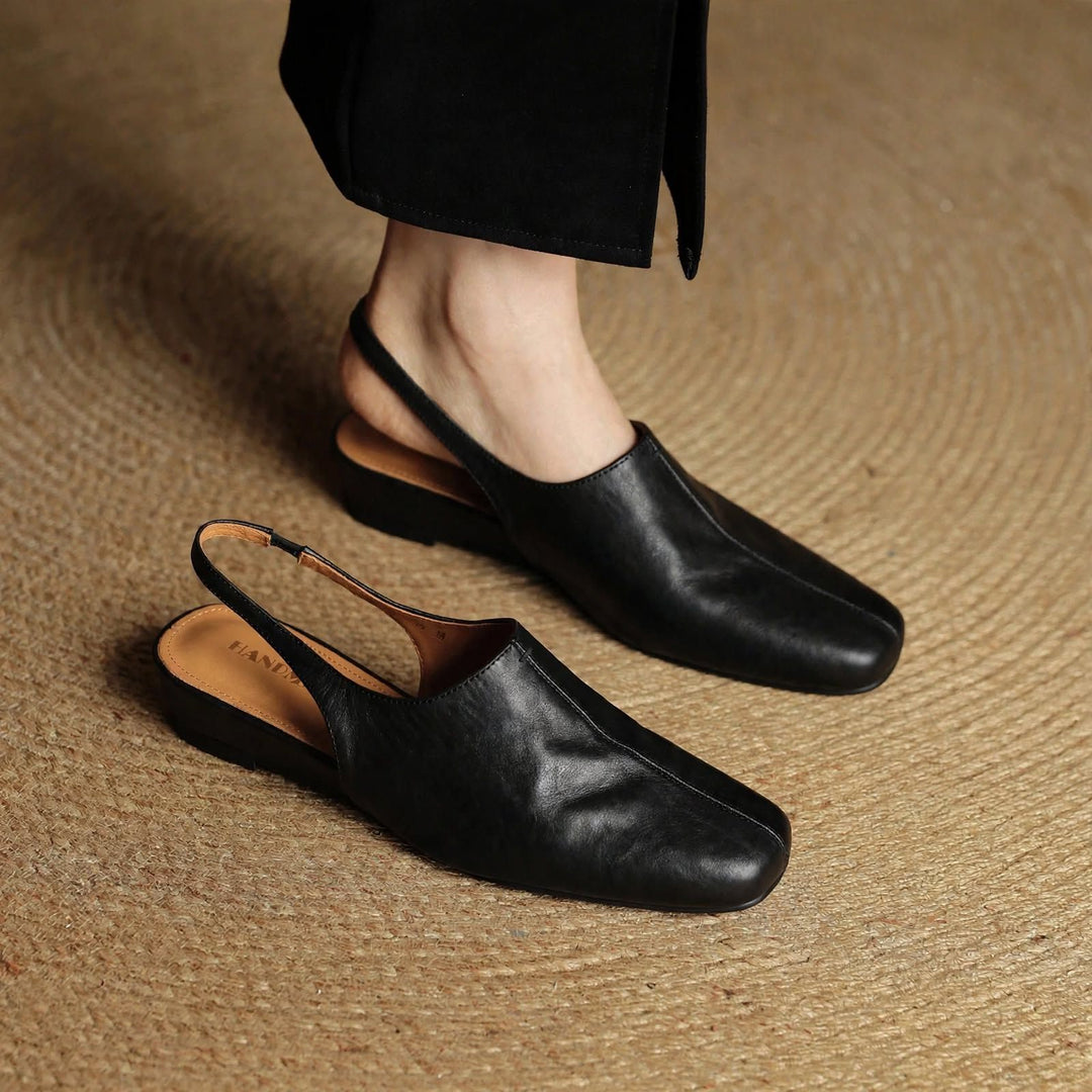 Elena Genuine Leather Slingbacks — photo 5