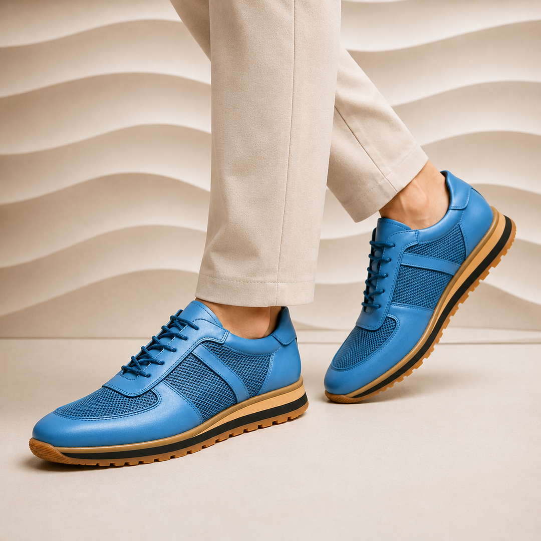Lucavero Cowhide Leather Sneakers