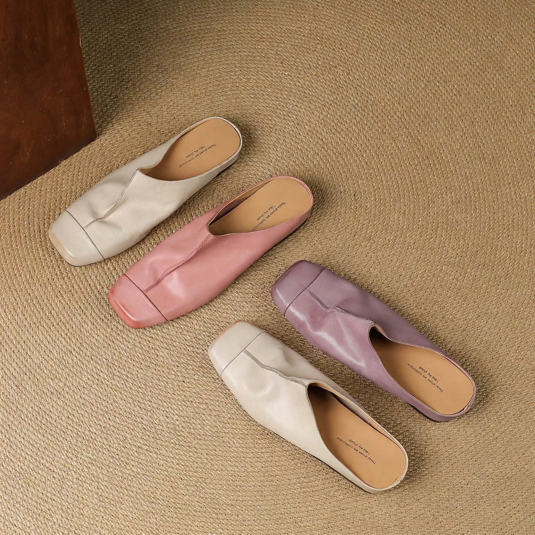 Charlotte Genuine Leather Mules — photo 13