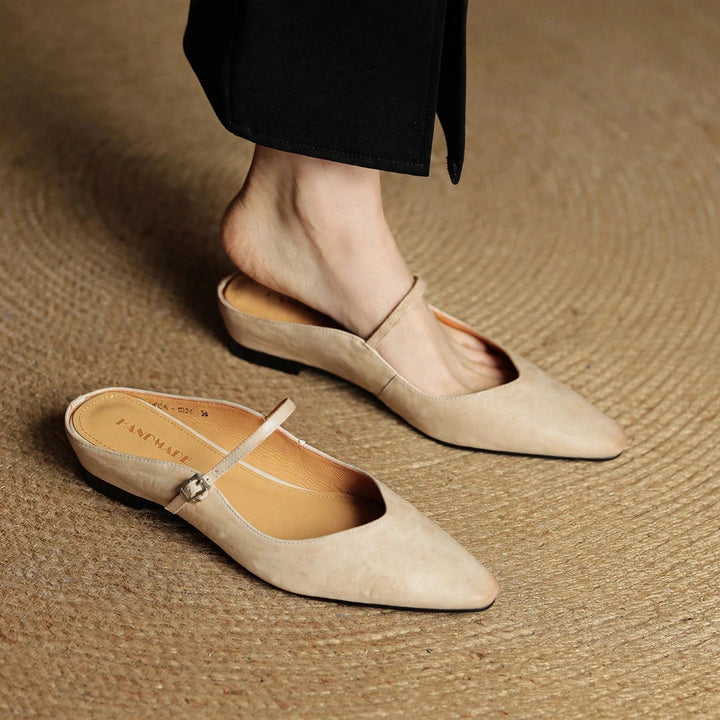Elana Genuine Leather Mules