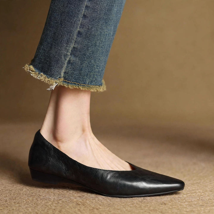 Adele Genuine Leather Flats