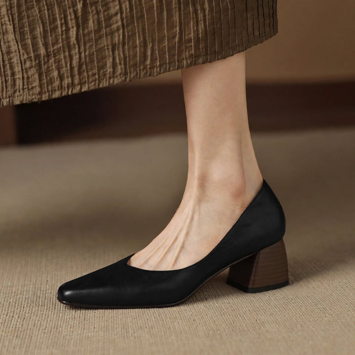 Clara Genuine Leather Heels
