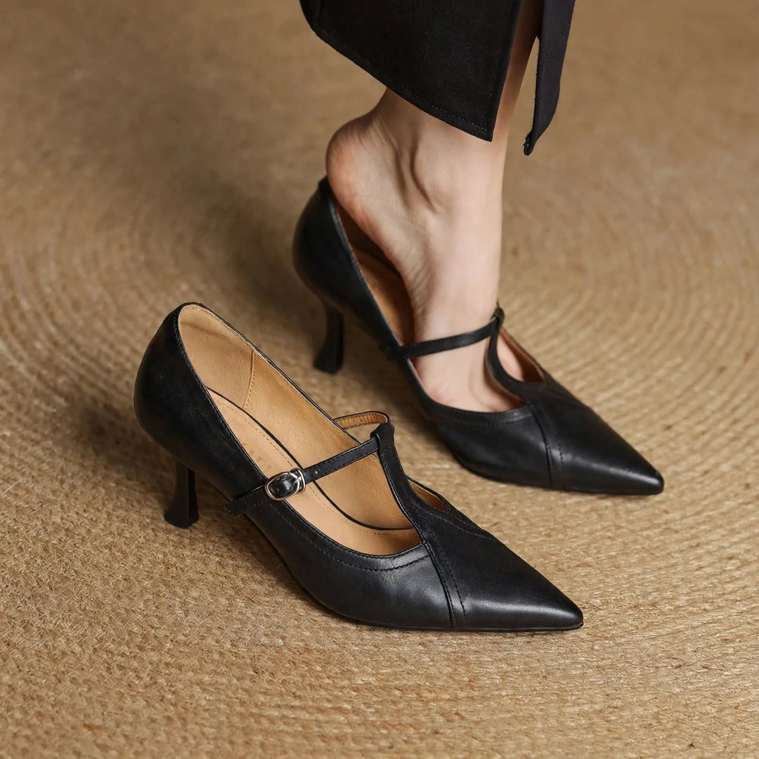 Selene Genuine Leather Heels