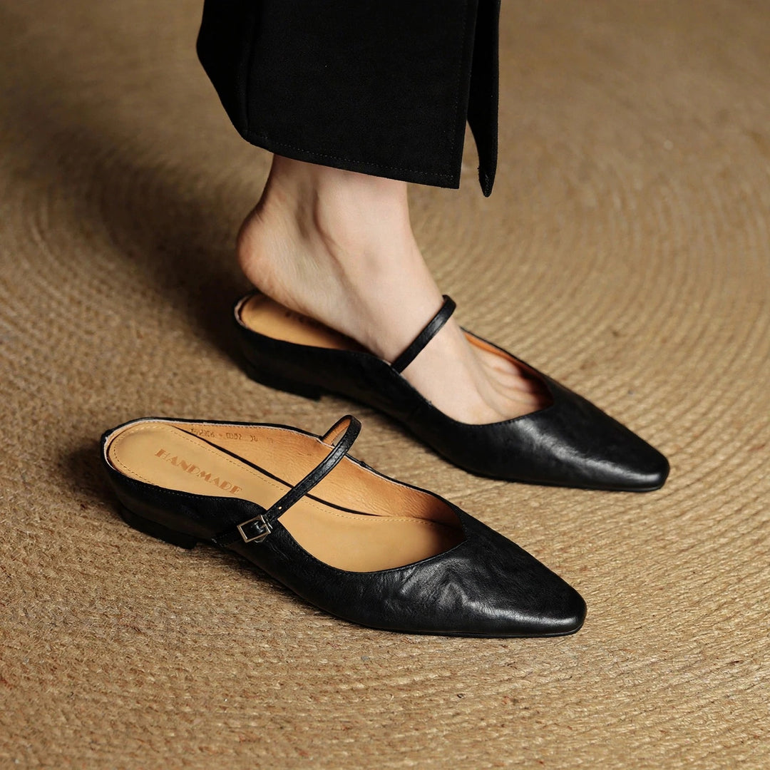 Elana Genuine Leather Mules