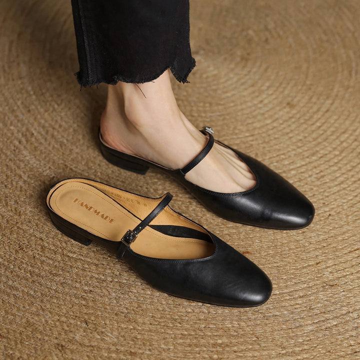 Nina Genuine Leather Mules