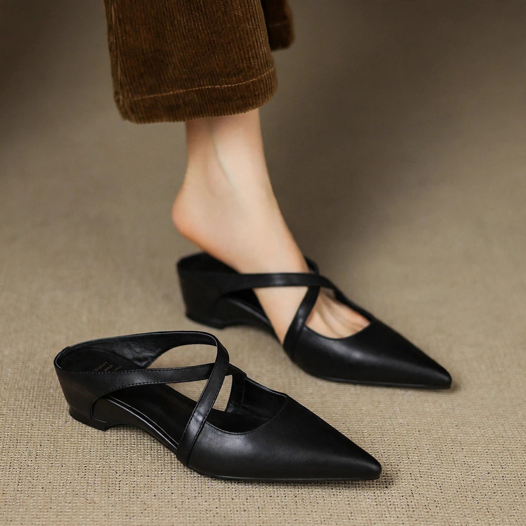 Vera Genuine Leather Mules