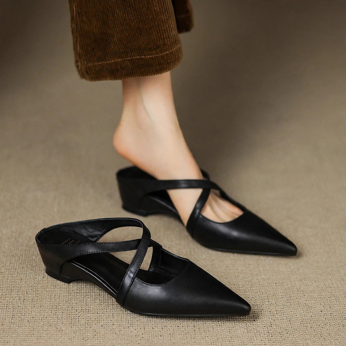 Vera Genuine Leather Mules