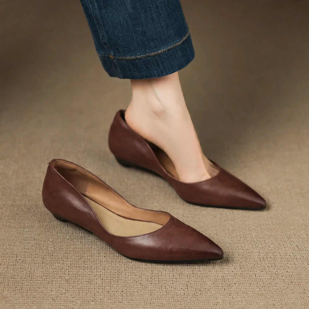 Zella Genuine Leather Heels