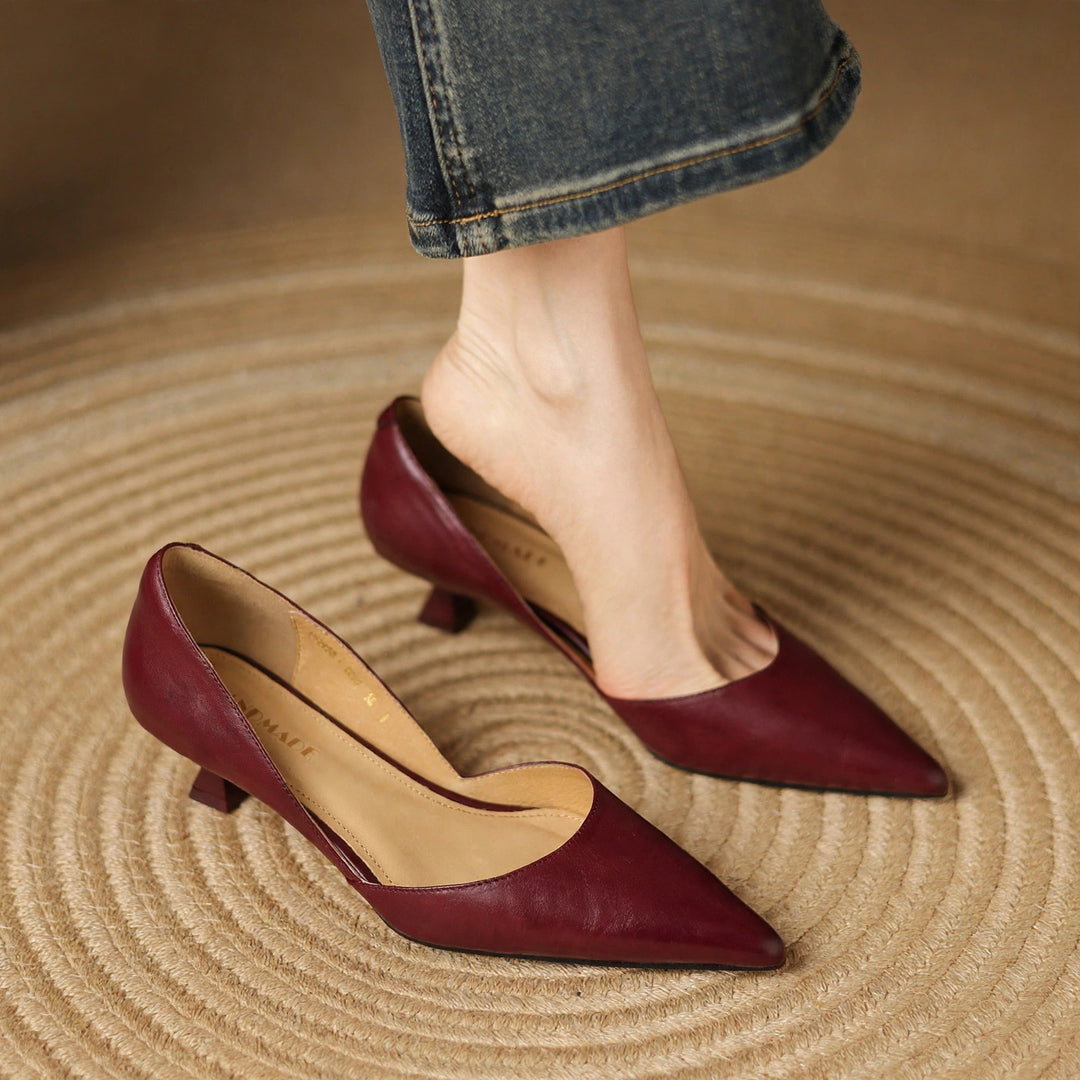 Amara Genuine Leather Heels