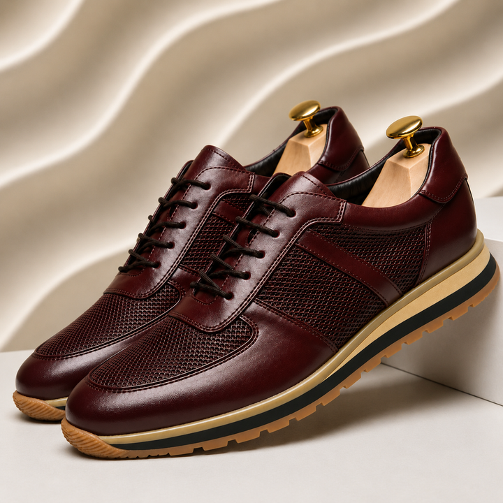 Lucavero Cowhide Leather Sneakers