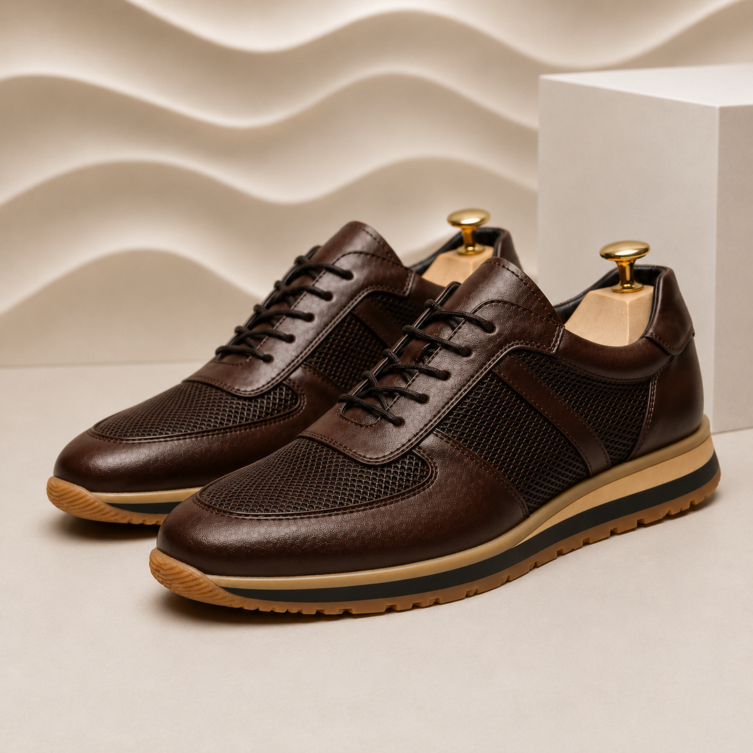 Lucavero Cowhide Leather Sneakers
