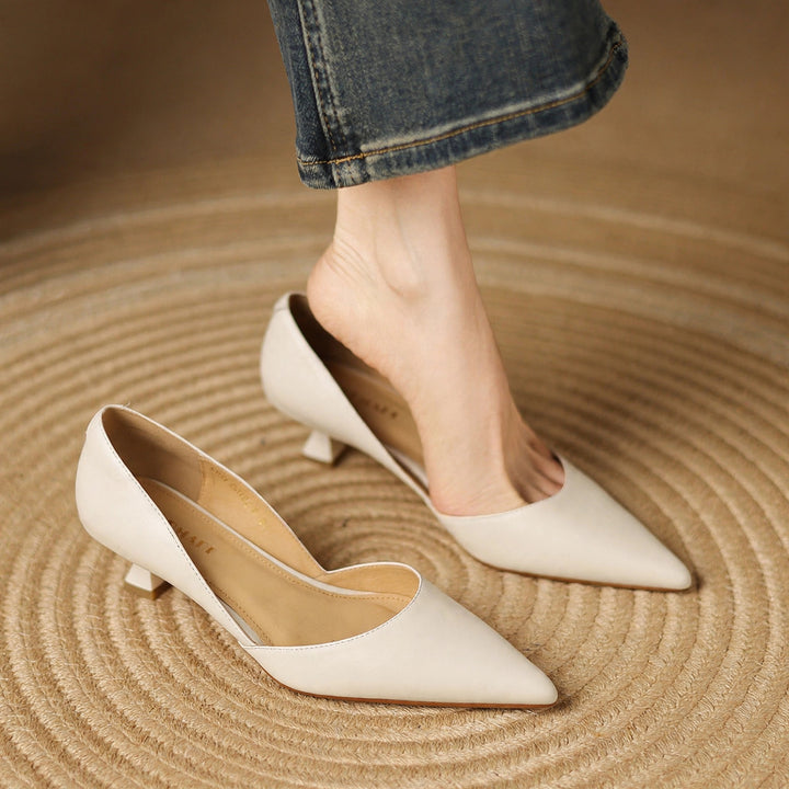 Amara Genuine Leather Heels
