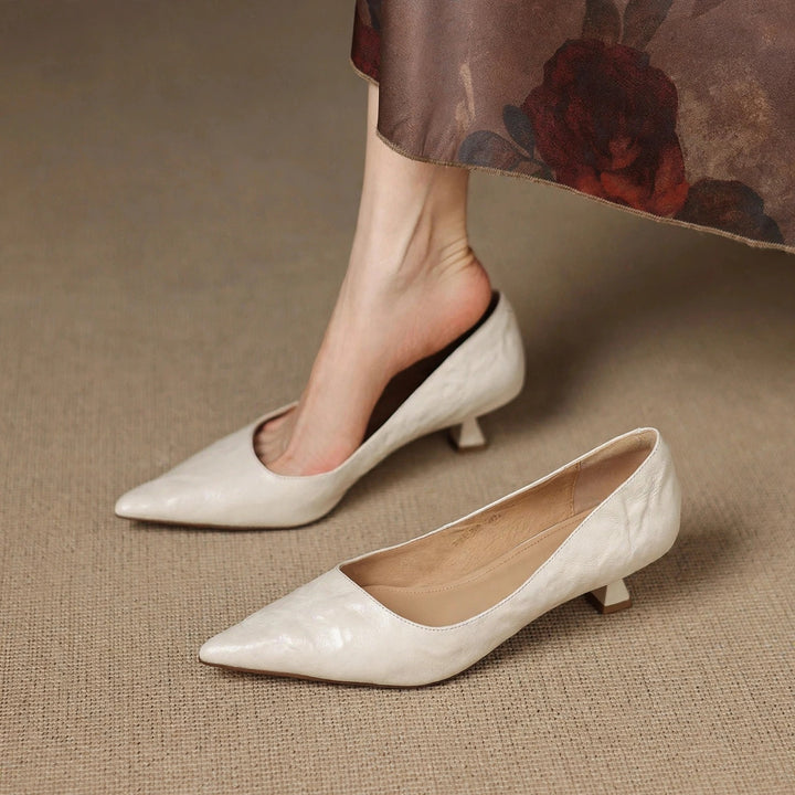 Alina Genuine Leather Heels