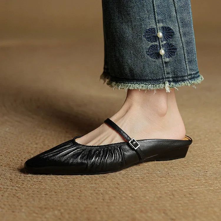Naomi Genuine Leather Mules — photo 14