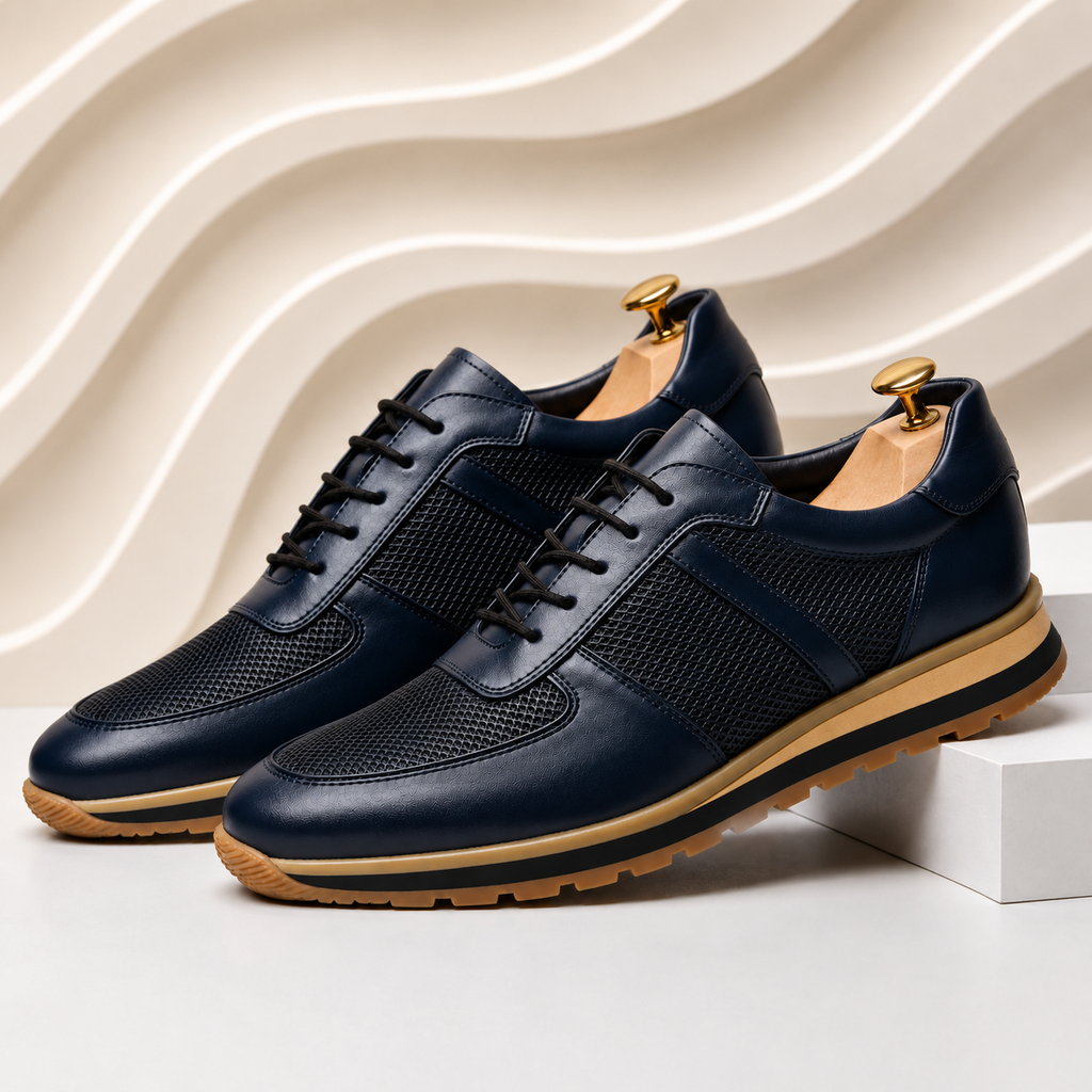 Lucavero Cowhide Leather Sneakers