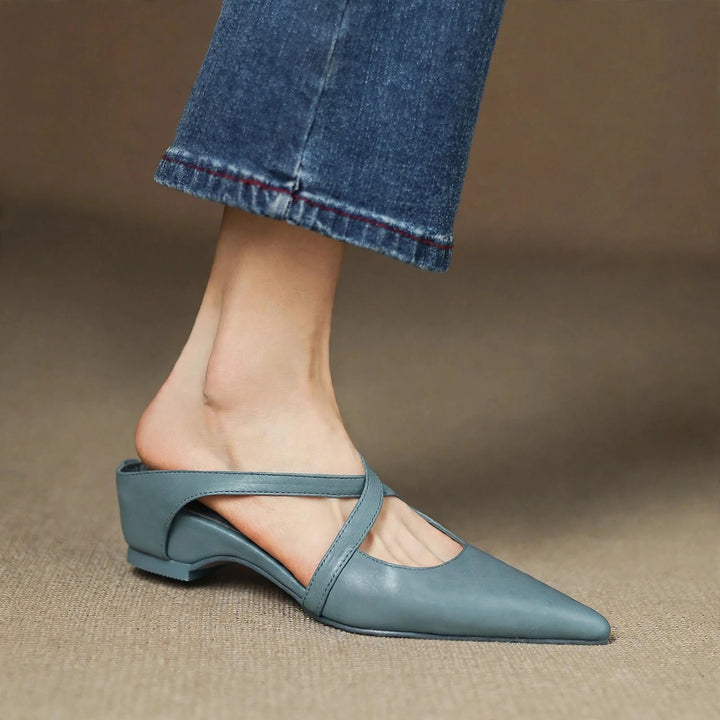 Vera Genuine Leather Mules