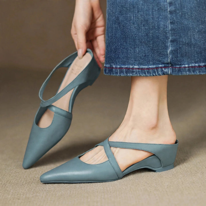 Vera Genuine Leather Mules