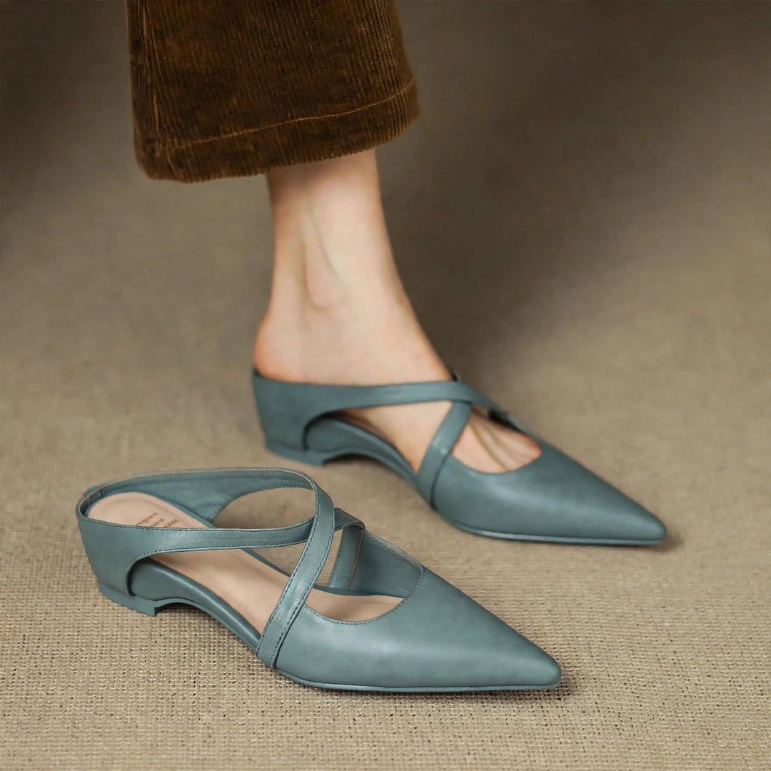 Vera Genuine Leather Mules