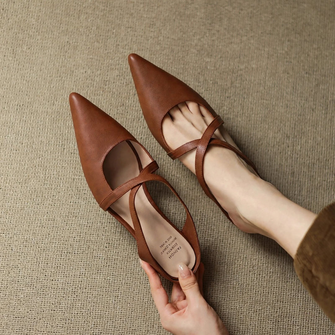 Vera Genuine Leather Mules
