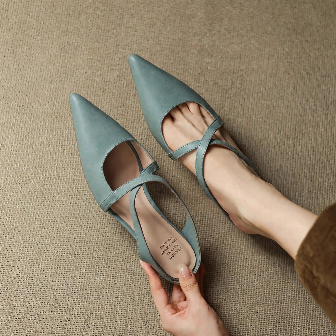 Vera Genuine Leather Mules