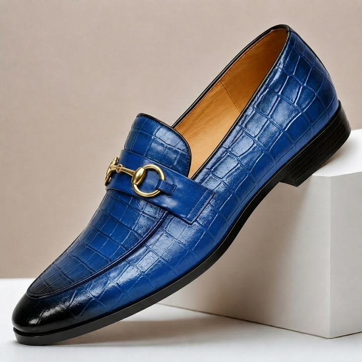 Lucerio Cowhide Leather Loafers