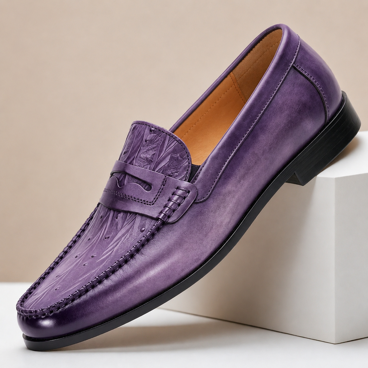 Orvessi Cowhide Leather Loafers