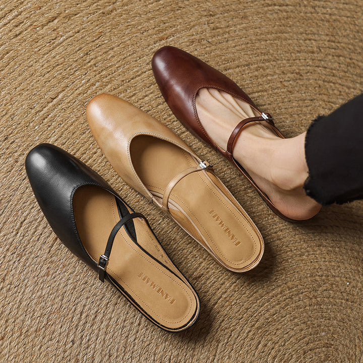 Nina Genuine Leather Mules